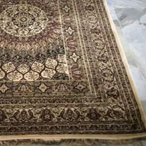 Design Embroidered Silk Rug