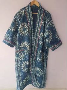 100% Cotton Women Printed Stitched Bath Robe