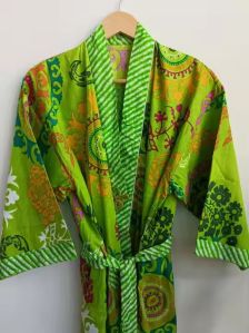 Luxury 100% Cotton Kimono Bathrobe