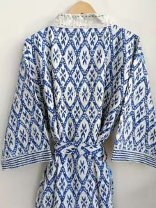 Kantha Quilted Handmade Cotton Maxi Dress