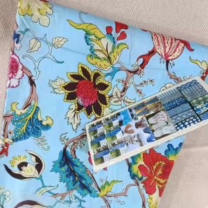 hand block printed cotton fabric