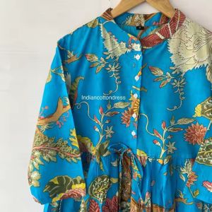 Ladies Casual Party Wear Long Shirt Boho Dress
