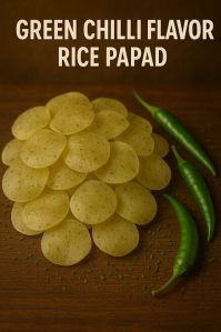 Green Chilli Rice Papad