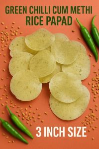 Green Chilli Rice Papad