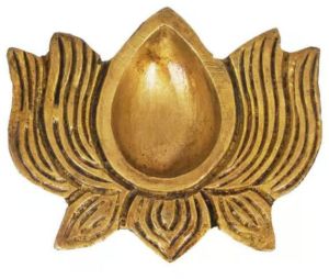 Metal Diya with Lotus Shape