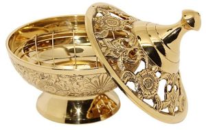 Ornate Brass Incense Burner