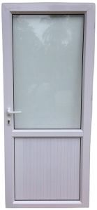 80 Inch Polished Aluminium Door