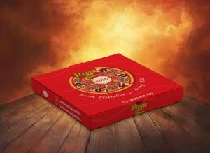 9x9x1.5Inch Printed Corrugated Pizza Box