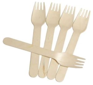 Beige 140mm Wooden Fork