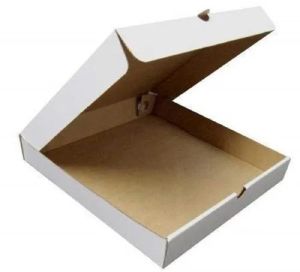 Single Phase 2 Ply 10X10X1.5 Inch White Pizza Box