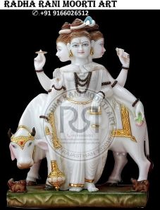 Multicolor Marble Kali Mata Statue