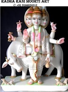Multicolor Marble Kali Mata Statue