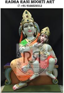 Marble Anjani Mata Statue