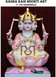 Marble Kartikeya Maharaj Statue
