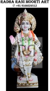 Marble Kartikeya Maharaj Statue