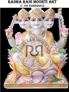 Marble Kartikeya Maharaj Statue