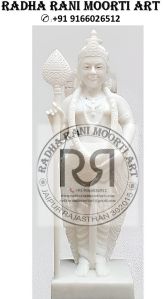 Marble Kartikeya Maharaj Statue