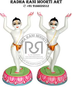 Marble Nitai Gaura Ji Marble Moorti