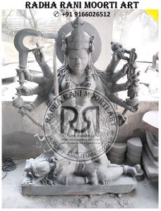 Multicolor Marble Kali Mata Statue