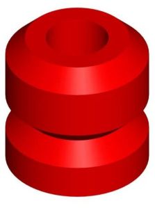 Red Polyurethane Rubber Bumper