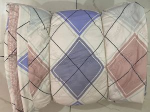 Multicolor Ultrasonic Quilted Reversible Microfiber Comforter