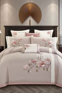 King Size Luxury Designer Embroidered Bed Sheet