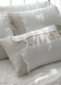 6 Pcs Ruffled Edge Quilted Bedding Set