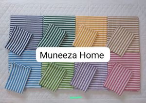 Multicolor Striped Cotton Hospital Bed Sheet