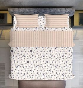 Polycotton Double Bed Sheet Set with Pillow Covers