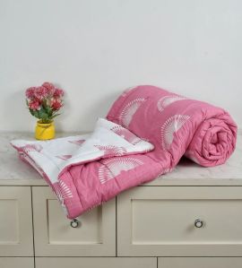 4 Pcs Double Size Printed AC Comforter Set