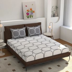 Multi Color Micro Fiber Double Fitted Bed Sheet