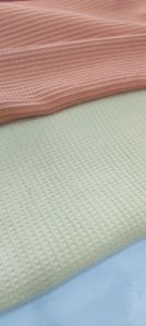 Solid Jacquard Waffle Weave Cotton Bed Spread