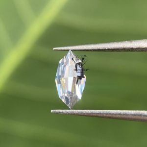 Marquise Step Cut Antique White Colorless Loose Diamond