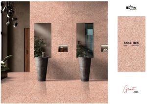 Anok Red Glossy Vitrified Tiles