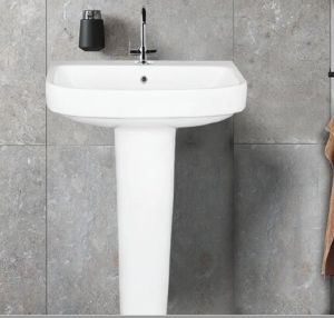 Modern Ceramic Pedestal Wash Basin
