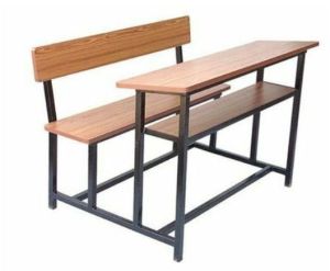 Wooden School Bench