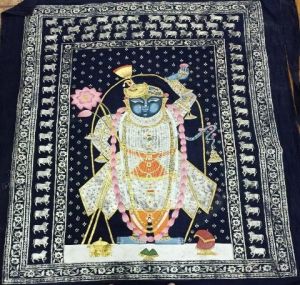 Handpainted Shrinathji Pichwai Art on Cloth