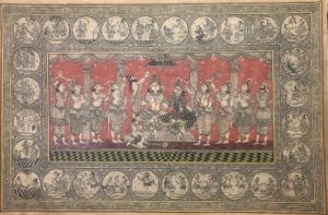 Traditional Indian Narrative Folk Art Painting