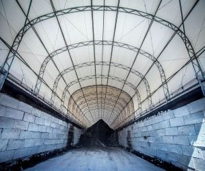 Tunnel Car Parking Tensile Structure