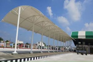 White PVC Car Parking Canopy