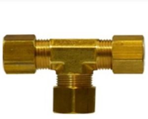 Brass Compression Tee