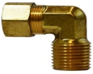 Brass Compression X Male Pipe Elbow