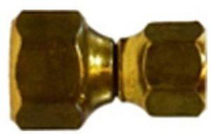 Golden Brass Flare Reducing Swivel Connector