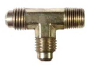 Golden Brass Flare X Male Pipe Run Tee