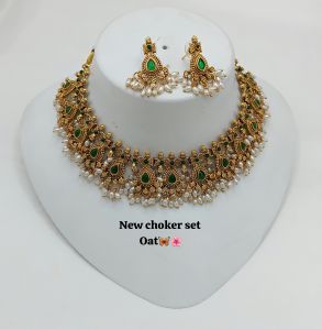 Kundan Gold Jewellery Necklace