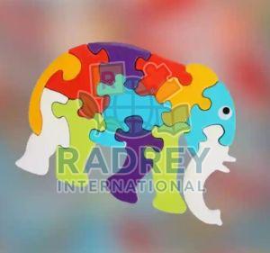 Elephant Shape Puzzle Building Blocks