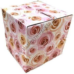 Floral Printed Corrugated Box