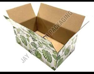 Leaves Printed Corrugated Packaging Box