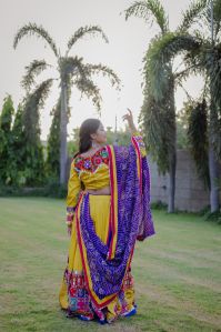 Women\'s Traditional Embroidered Gujarati Chaniya Choli Set