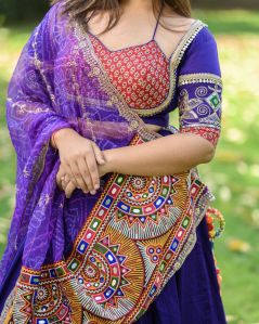Women\'s Traditional Flared Lehenga Choli with Dupatta